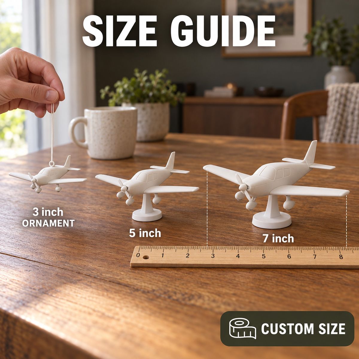 Aircraft Sculpture size guide