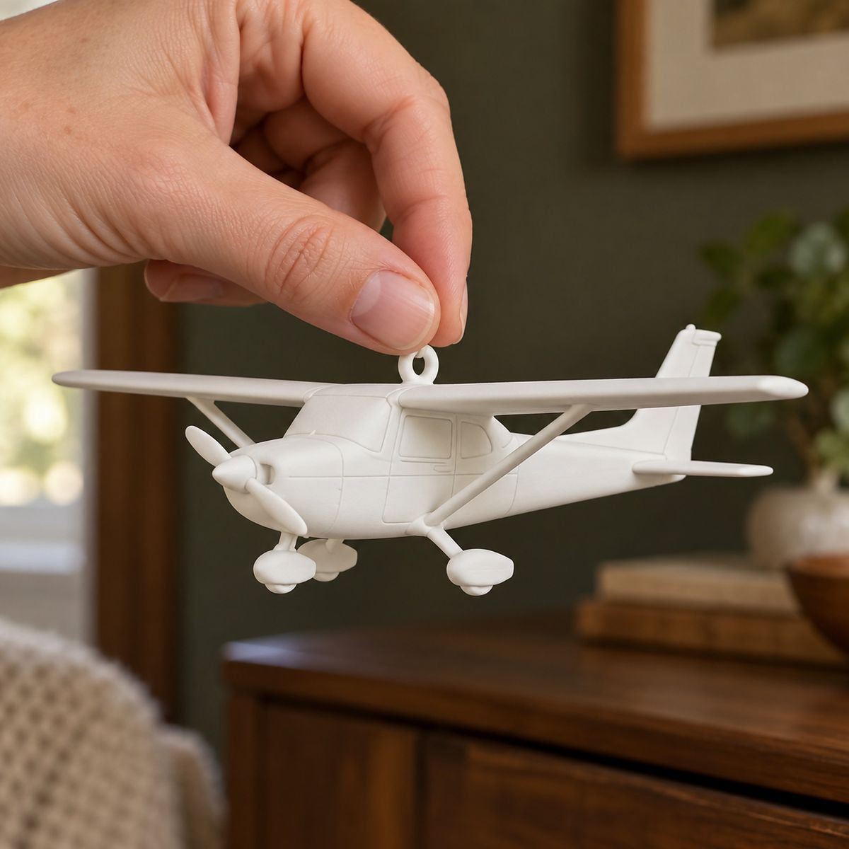 Aircraft Sculpture held in a hand