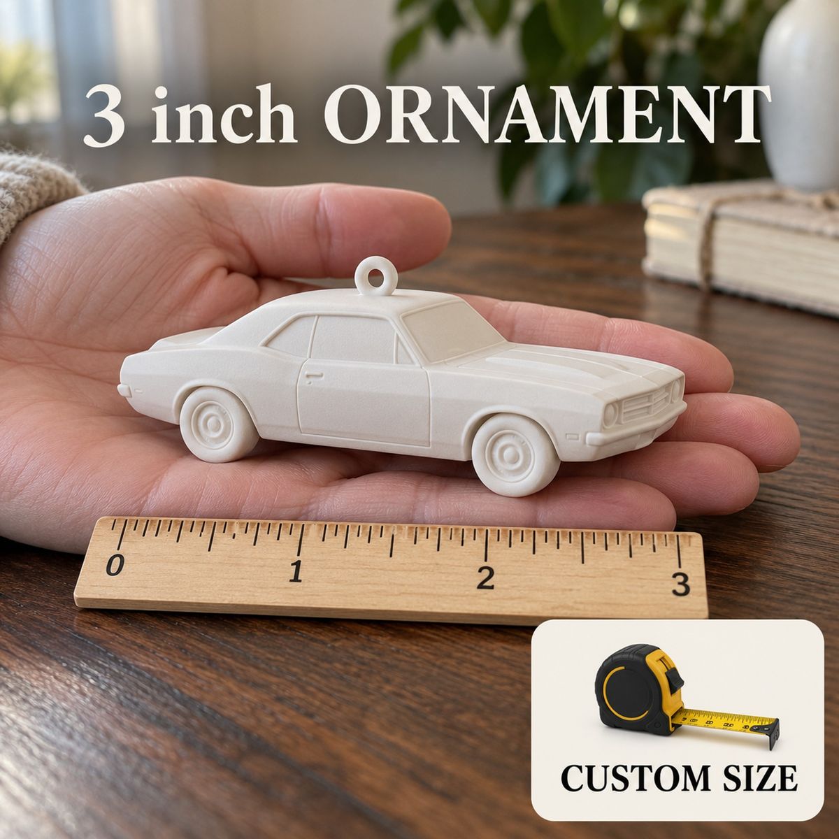 Car Ornament size guide