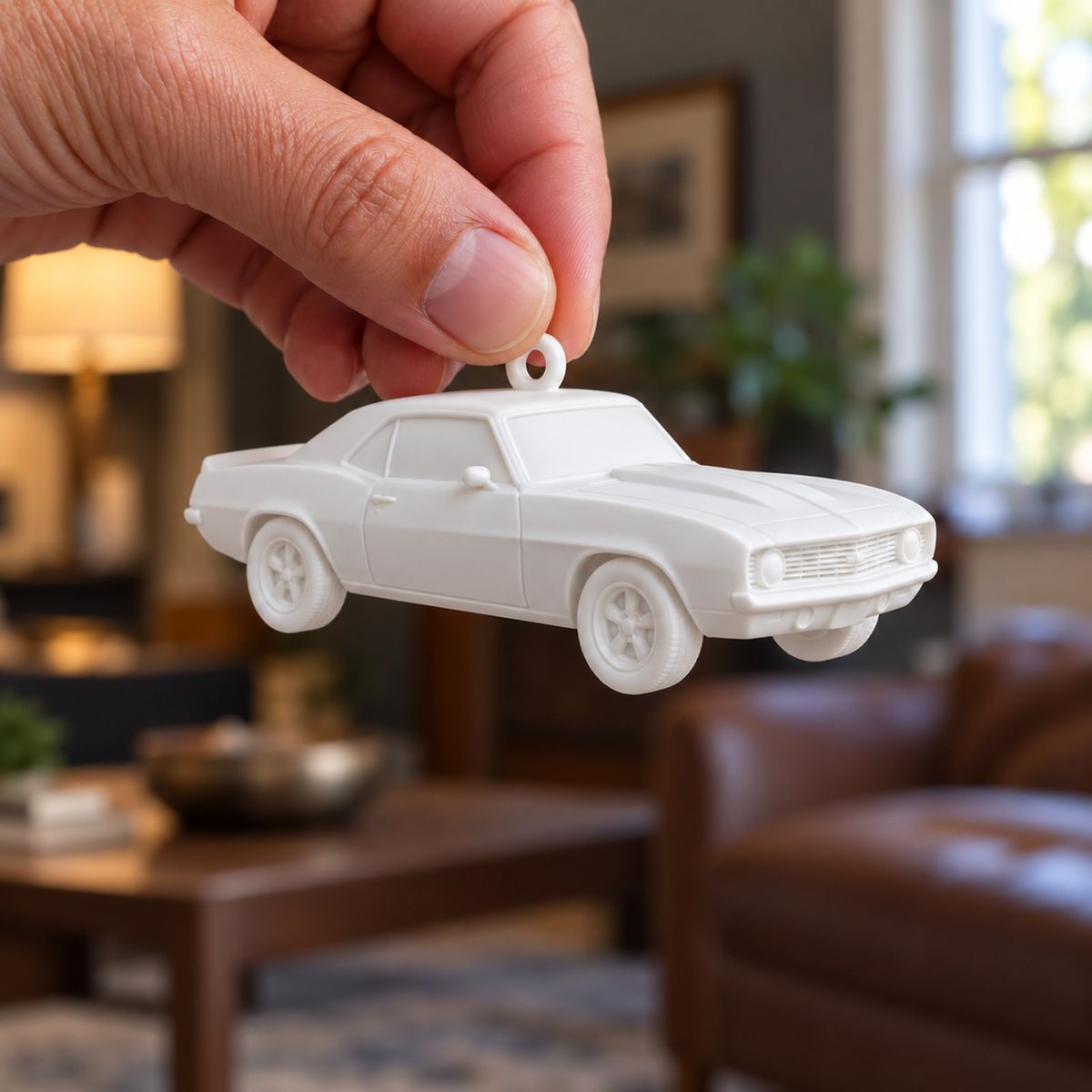 Car Ornament held in a hand