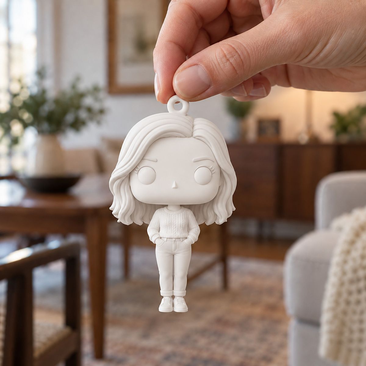 Mini Pop Ornament held in a hand