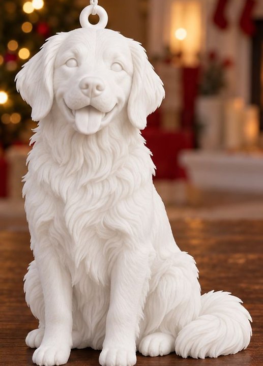 Pet Ornament sculpted from that photo